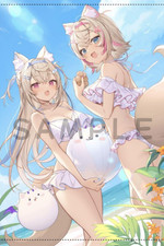 C104 Hololive EN FUWAMOCO B2 Tapestry Icomochi japan anime picture