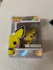 Funko Pop Vinyl Pichu Pearlescent Pokemon Center Exclusive #579 W/ Protector picture