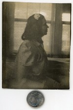 Vintage 1920's photo / Weird Ghostly Image - Classroom or Bedroom Apparition ? picture