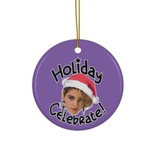 Madonna Christmas Ornament/Holiday Celebrate/Different shapes & colors/pop music picture