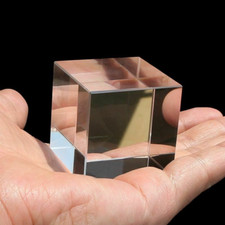 4cm Creative Transparent Cube Prism Square Glass Crystal Decoration Display picture