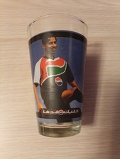 Vintage 1990s Pepsi Football Soccer Cup Glass picture