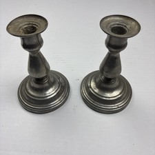 Vintage Candlesticks Pair International Silver Company USA Silverplate Home Deco picture