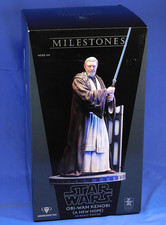 STAR WARS MILESTONES OBI-WAN KENOBI 1:6 STATUE A NEW HOPE DIAMOND SELECT DAMAGED picture
