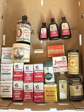 Vintage Lot Schilling Durkee Spice Tins Extracts Mrs Stewarts Bluing Gum picture