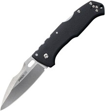 Cold Steel Pro Lite Lockback Sport Clip Black Folding Drop Pt Blade Knife 20NU picture