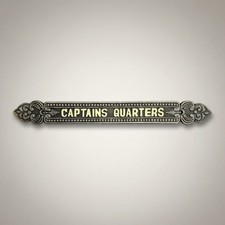 Captain’s Quarters Embossed Painted Plaque picture
