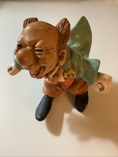Vintage 1977 Laughing Weird Tramp Clown Statue picture