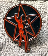 Embossed Enamel Lapel Pin Badge Rush Starman Logo Icon NEW Getty Lee Neil Peart  picture