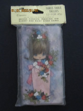Vintage American Greetings 3 Table Bridge Tallies Girl picture