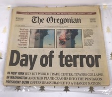 The Oregonian 09/12/2001 Newspaper Complete September 11 09/11 Day of Terror  picture