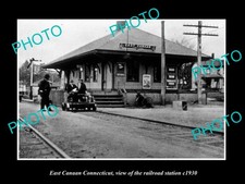 East Canaan Connecticut The Railroad Depot c1930 Large Historic Old Photo picture