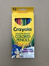 VTG Sega Genesis SONIC The HEDGEHOG 1993 CRAYOLA Colored Pencils Set of 12 NOS picture
