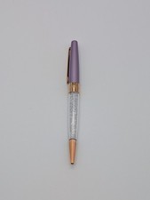 Swarovski Crystalline Ballpoint Pen - Metallic Lavender & Rose Gold - Loose Clip picture