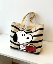 2025 New Starbucks Snoopy Tote Bag Shoulder Bag WHITE/BLACK Color picture