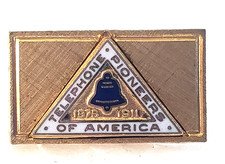 Vintage Telephone Pioneers of America 1875 1911 Lapel Tie Pin 11/16