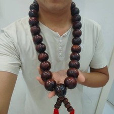 40mm Round 27 Beads Prayer Necklace Buddhist Shaolin Temple Monks Blessing Gift picture