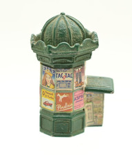 Gault J Carlton French Miniature Kiosk Stand Metal News Stand France 2