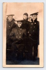 RPPC 1918. WWI 4 SOLDIERS POSING. POSTCARD A2 picture