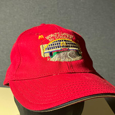 McDonald's Red Embroidered Hat World's Largest McDonald's Restaurants Fast Food picture