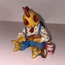 Vintage Enesco Mary Rhyner-Nadig Rooster Chicken Love Figurine 257702 1996 picture