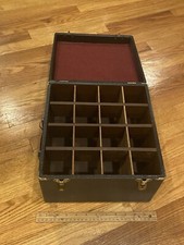 VINTAGE Barnett & Jaffe Baja 16 Slot Slide Case Box w Tag - MODEL SE-16 picture