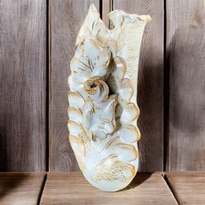 Hand Made Studio Art Pottery Vase Flower Shape Made In Greece Vintage Pottery picture