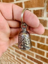 Indian GUARDIAN Bell of Good Luck fortune pet keychain gift feathers headdress  picture