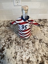 JIM BEAM tiny football jersey #95vintage liquor advertising BOTTLE COVER USA  picture
