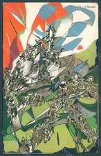 Artist Signed Tato Futurism Futurismo Assalto Expo 1926 Venezia postcard HR2073 picture