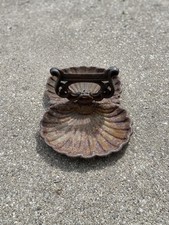 Antique Cast Iron Boot Scraper Double Shell c1880-1910 Victorian Era Style picture