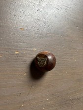RARE  VINTAGE ISRAEL AIRLINES EL - AL ADVERTISING OLIVE WOOD COMPASS picture