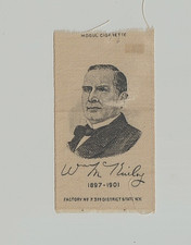 1910 Mogul Cigarettes Silk Card William McKinley U.S. Presidents picture