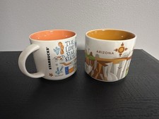 Starbucks Been There Mug Texas & Starbucks You Are Here Arizona Mug picture