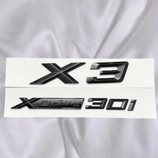 Gloss Black Trunk Emblem For G01 X3 Series X3+XDrive30i Number Letter Rear Badge picture