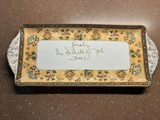 Wedgwood India large sandwich plate signed by The Duchess of York 2001 picture