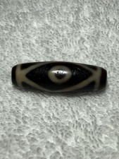 Top tier Shangken  Dzi Bead Eye Pattern Black and White. Taiwan dzi bead  picture