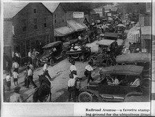 Photo:Hopewell Va Railroad Ave 1910s Street Scene Automobiles Storefronts picture