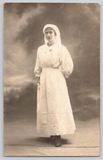 1916 Antique Nurse Real Photo Postcard RPPC Medical French Unposted Used picture