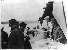 Greenville Mississippi 1927 Flood Refugees Food Distribution on Levee picture