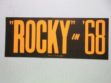 vintage Rocky in 1968 for President Nelson Rockefeller unused Bumper Sticker  picture