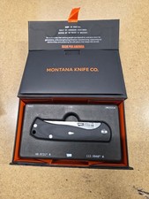 Montana Knife Company The Montana R&D 2 Trailing Point Folder Black G10 picture