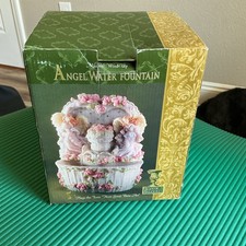 Classic Treasures Angels Water Fountain HOW GREAT THOU ART music Christian Gift picture