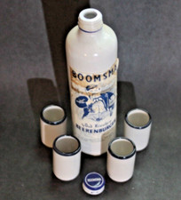 Boomsma Beerenburger Stoneware Bitters Bottle Set with Stoneware Shot Glasses picture