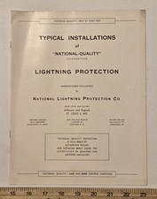 Vintage National Lightning Protection Co Advertising Booklet 1940s St Louis picture