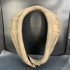 Vintage Leather Horse Mule Ox Call Collar Harness Yoke Decor Western 24”x22” picture
