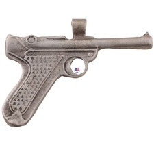 WWII Nambu pistol 800 silver WW1 Empire of Japan Japanese semi-automatic gun art picture
