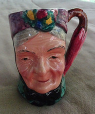 c1950s Character Jug Granny Sterling Pottery 3 3/8