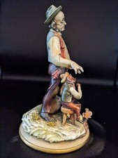 Vtg Large Italy Antonio Borsato Monkey's Serenade Porcelain Figurine Rare 9