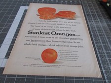 1960 Sunkist Oranges, Print Ad - bio-flavonoids picture